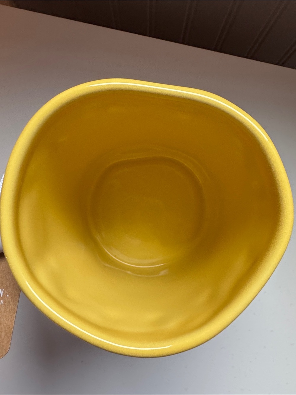 Rae Dunn Disney Winnie the Pooh Yellow Interior Ceramic Mug with White Exterior - Picture 4 of 6